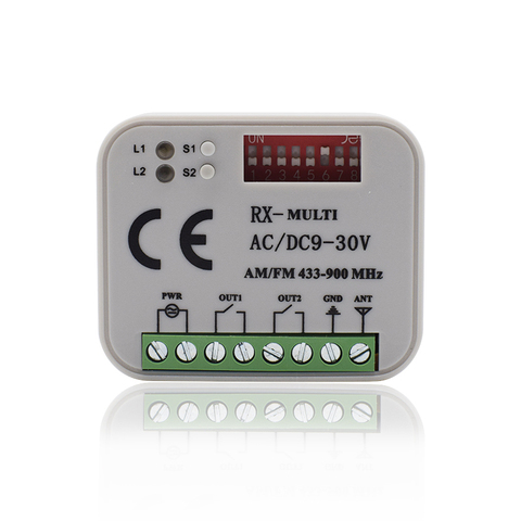 Universal garage gate receiver HORMANN BERNER MARANTEC SOMMER Remote Control 433 MHz 868 MHz Receiver 300-900mhz Multi Frequency ► Photo 1/6