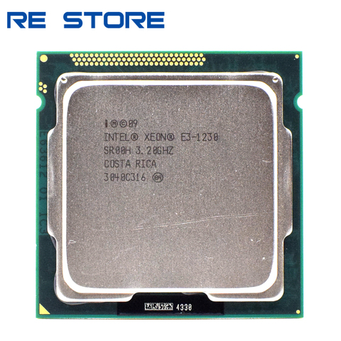 used Intel Xeon E3 1230 SR00H 3.20GHz 8MB Quad Core LGA1155 CPU Processor ► Photo 1/2
