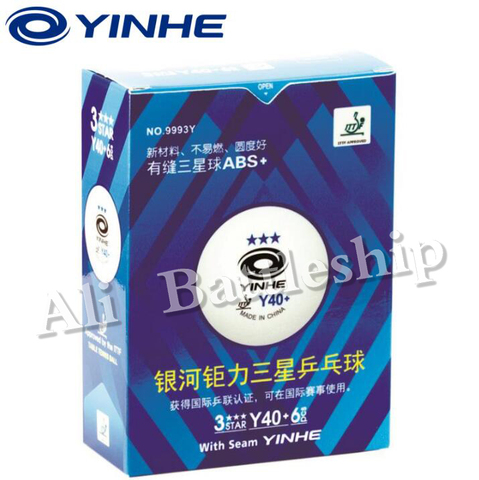 ITTF Apprved YINHE 3 Star Y40+ ABS PRO Seamed PP Ball Table Tennis ball / ping pong ball 1 box ► Photo 1/1