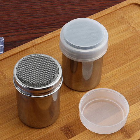  3 Pack Stainless Steel Powder Shaker, Coffee Cocoa