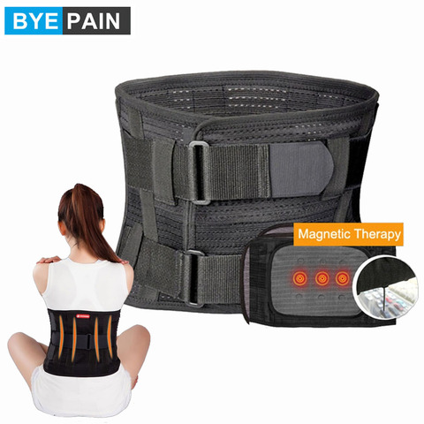 BYEPAIN Lumbar Lower Back Brace and Support Belt - for Men & Women Relieve Lower Back Pain with Sciatica, Scoliosis, Herniated ► Photo 1/6