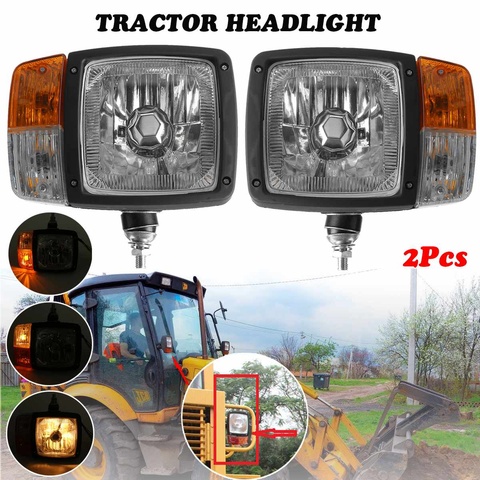 LED Universal Headlights Left and Right Turn Signal Indicator Lamp Head Light Worklight for Tractor Trailer Excavator Truck ► Photo 1/6