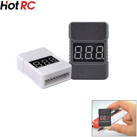HotRc BX100 1-8S Lipo Battery Voltage Tester/ Low Voltage Buzzer Alarm/ Battery Voltage Checker with Dual Speakers ► Photo 1/6