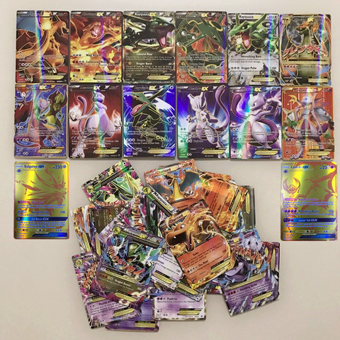 Buy Online 300pcs Set Gx Ex Mega Shining Pokemon Cards Battle Carte Trading Cards Game Sun Moon Solgaleo Lunala Mewtwo Card Kids Toys Alitools