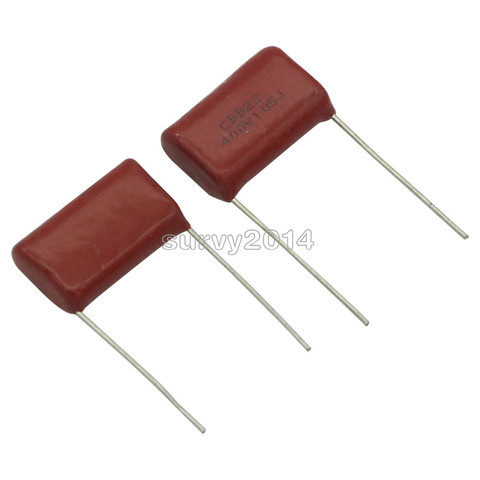 5 PCS NEW CBB22 Capacitor 400V 105J 1uF 400V/105J Pitch 20mm 22*14*7MM ► Photo 1/4