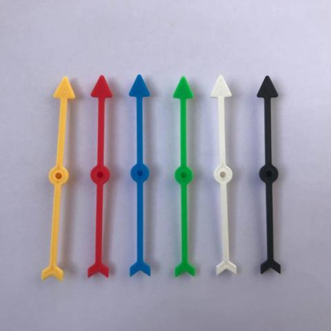 6PCS 100mm Length Arrow Plastic Pawn/Chess For Board Game Card Games DTY Accessories 6 Colors ► Photo 1/6