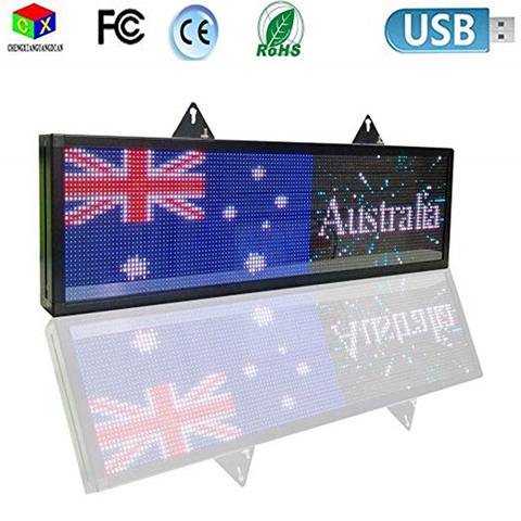 RGB Full color P5 Indoor LED Message Sign Moving Scrolling free program led Display Board for shop windows ► Photo 1/6