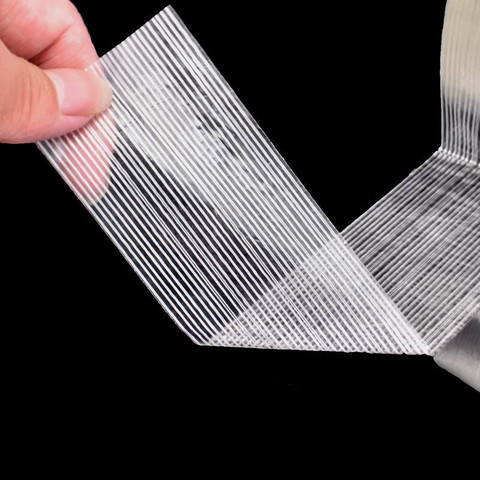 1pc 50M  fiber tape strong glass fiber tape high temperature resistant non-marking single side stripe tape 5MM/10MM/15MM ► Photo 1/6