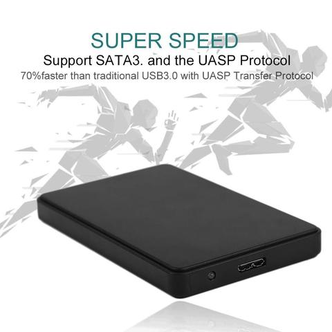 Fashion 2.5 Inch SATA External Enclosure USB3.0 HDD Enclosure ABS Box For Hard Drive Disk Support 3TB Capacity ► Photo 1/1