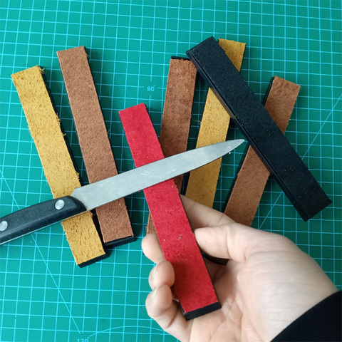 Crazy horse Oil leather strop Strop Compound for Ruixin pro knife sharpener sharpening stone knife metal blade polishing paste ► Photo 1/6