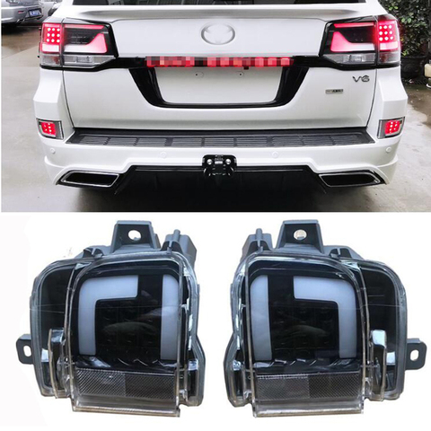 2xRear Back Tail LED Bumper Brake Stop Running Light Fog Lights For Toyota Land Cruiser 200 FJ200 LC200 2016-2022 ► Photo 1/4