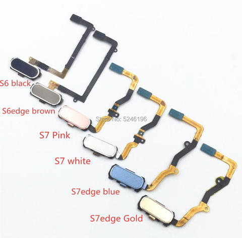 1pcs Home Return Key Menu Button Fingerprint Sensor Flex Cable For Samsung Galaxy S6 S6edge S7 S7edge Touch Repair Part ► Photo 1/1