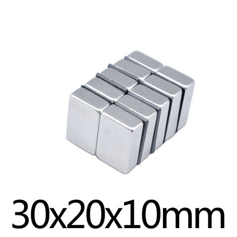 1/2/3/5/10/20pcs 30x20x10 Strong Quadrate Neodymium Magnet 30*20*10 Powerful NdFeB Magnet 30x20x10mm Block Rare Earth Magnets ► Photo 1/3
