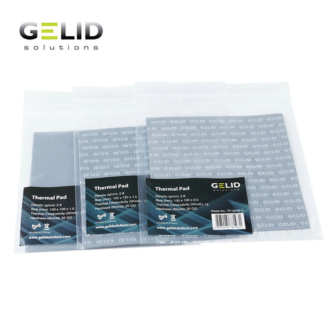 GELID Heat Dissipation Thermal Pad Notebook Thermal Grease GPU Card North South Bridge Cooler 12W/mk 120x120mm 0.5mm/1.0mm/1.5mm ► Photo 1/5