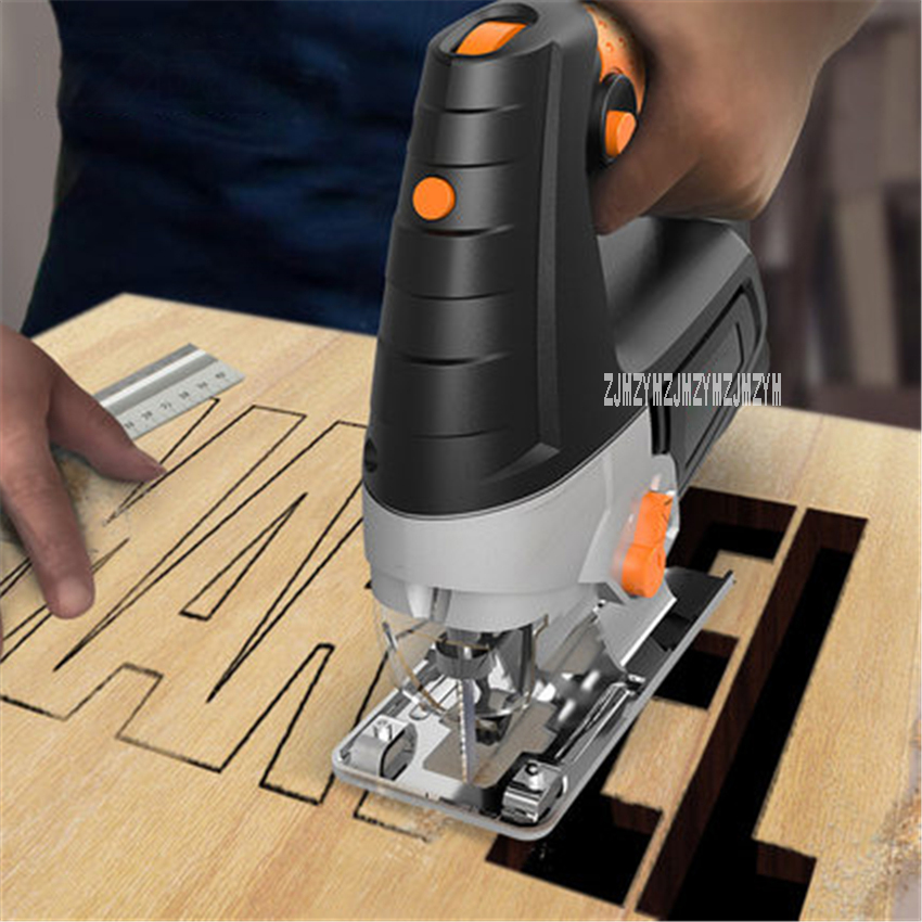 20v Jig Saw Woodworking Cordless Jigsaw Quick Blade Change Electric Saw Led  Light Guide With 6 Pcs Blades Power Tools Prostormer - Electric Saw -  AliExpress