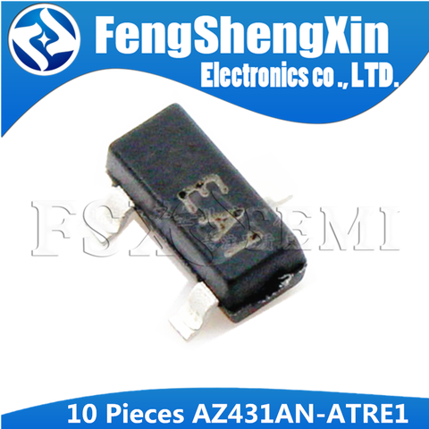 10pcs AZ431AN SOT-23 AZ431LANTR-E1 SOT AZ431 SOT23 AZ431AN-ATRE1 AZ431LBN ADJUSTABLE PRECISION SHUNT REGULATORS ► Photo 1/1