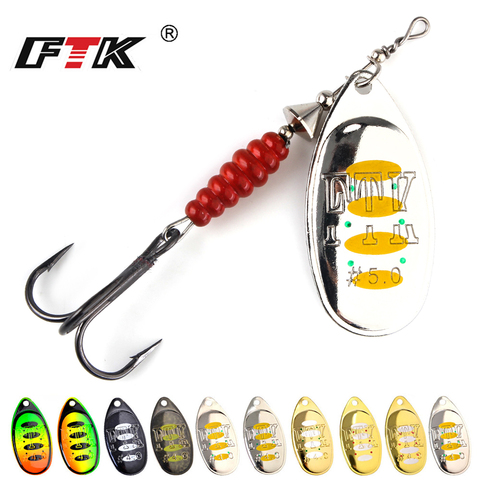 FISH KING Willow Spinner Bait 8.4g12.5g14.7g  Copper Size 3#-5# With 35647-BR Treble Hook 2#-1/0# Fishing Lure ► Photo 1/6