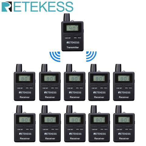 Retekess TT109 2.4GHz 50 Channels Wireless Tour Guide System for Church Translation system Traveling Museum Factory Training ► Photo 1/6