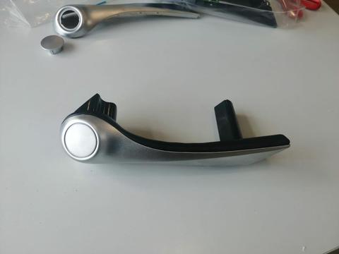 RENAULT MEGANE 2 MK2 FRONT INNER DOOR INSIDE HANDLE CHROME GRAY COLOR ARMREST LEFT AND RIGHT KIT 7701476922 (2002-2005) MOD ► Photo 1/5