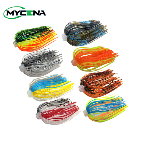 10 pcs/lot 88 Strands Silicone Skirts Elastic hole Umbrella skirts Fishing Accessories Buzzbaits Spinner Buzz Bait ► Photo 1/6