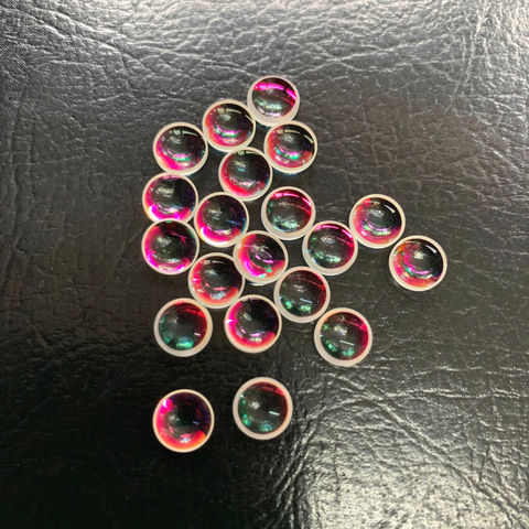 20 PCS Colorful Biconvex Lens Double Convex Magnifier Lens Crafts Clothing Couture Design Button Decoration Earring Necklace DIY ► Photo 1/6