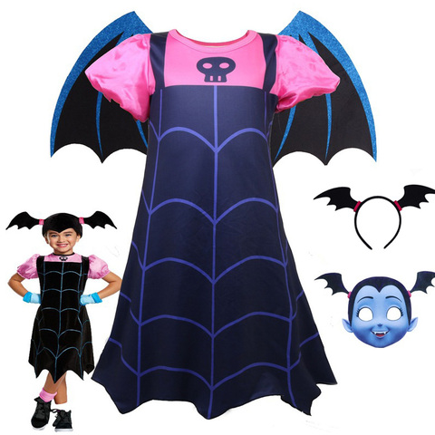 Fashion new Baby Girls Dress Vampirina  Vestidos Christmas Princess Costume for Kids Clothes Children Halloween Cosplay Dresses ► Photo 1/6