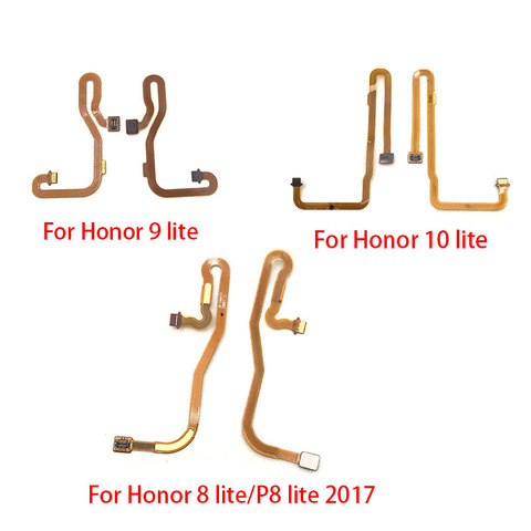 For Huawei Honor 8 9 10 lite 7X 8X 9X Home Button FingerPrint Touch ID Sensor Flex Cable Ribbon Replacement Partse ► Photo 1/2