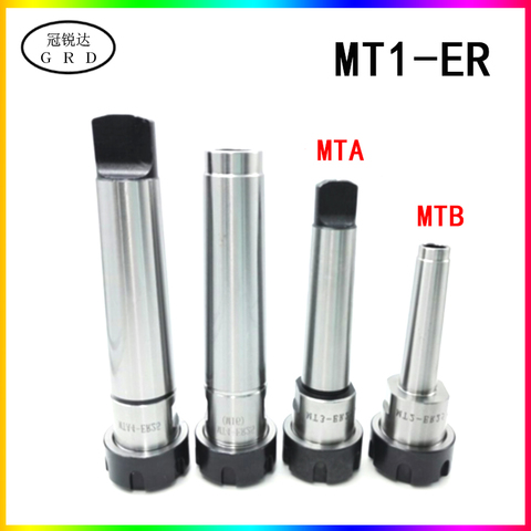 MT1 er11 er16 ER20 tool holder Morse No. 1 tool holder rear pull flat tail mta1 mtb1 CNC center tool holder er collet chuck ► Photo 1/6