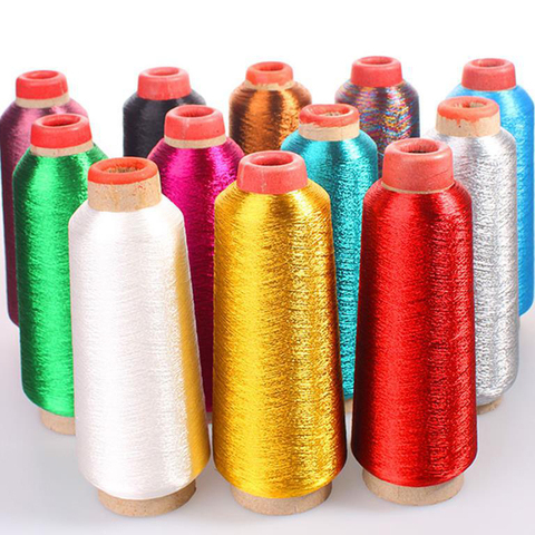 3250m/roll Gold and silver thread bright silk thread computer embroidery thread gold thread DIY manual cross stitch metal thread ► Photo 1/6