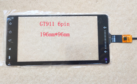 6.9 7 inch Touch Screen196m*96mm Livina Sena Digitizer sensor GT911 6pin   VIOS CROWN CAMRY COROLLA RAV4 C.FPC.101WT1165AV03 XDX ► Photo 1/6