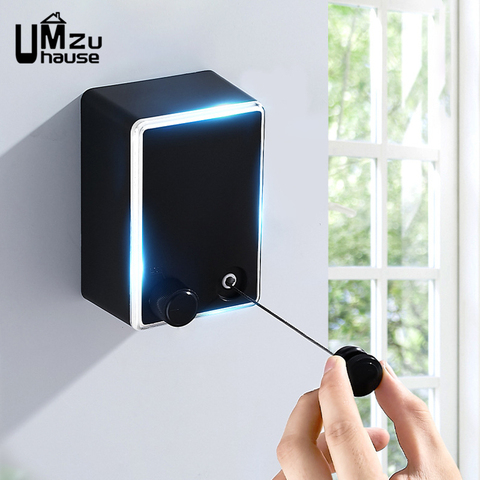 4.2M Retractable Clotheslines Home Organization Laundry Stretch Clothes Lines Hanger Organizers Clothing Storage Hanging Balcony ► Photo 1/6
