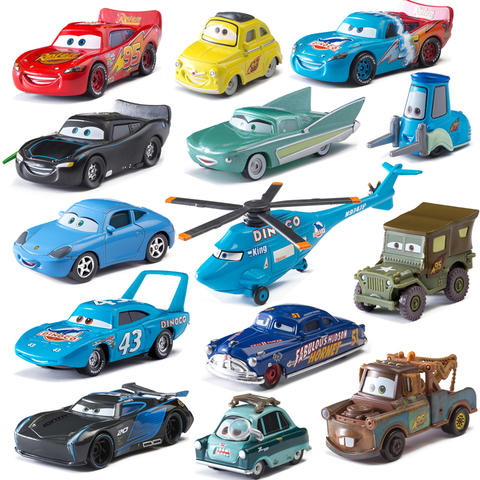 Disney Pixar Cars 3 Blue Lightning McQueen Vehicle 1:55 Diecast