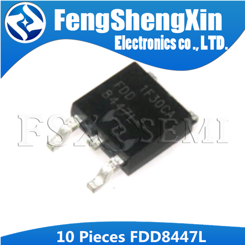 10pcs/lot FDD8447L TO-252 8447L FDD8447 LCD Power Board Common MOSFET ► Photo 1/2