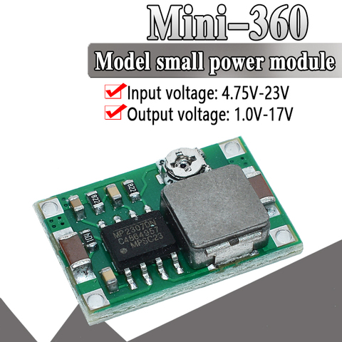 RC Airplane Module Mini 360 DC Buck Converter Step Down Module DC DC low power module 4.75V-23V to 1V-17V Better than LM2596 2A ► Photo 1/6