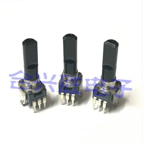 Audio amplifier volume potentiometer RK09 type mono B50K / B503 with midpoint shaft length 23mm ► Photo 1/2