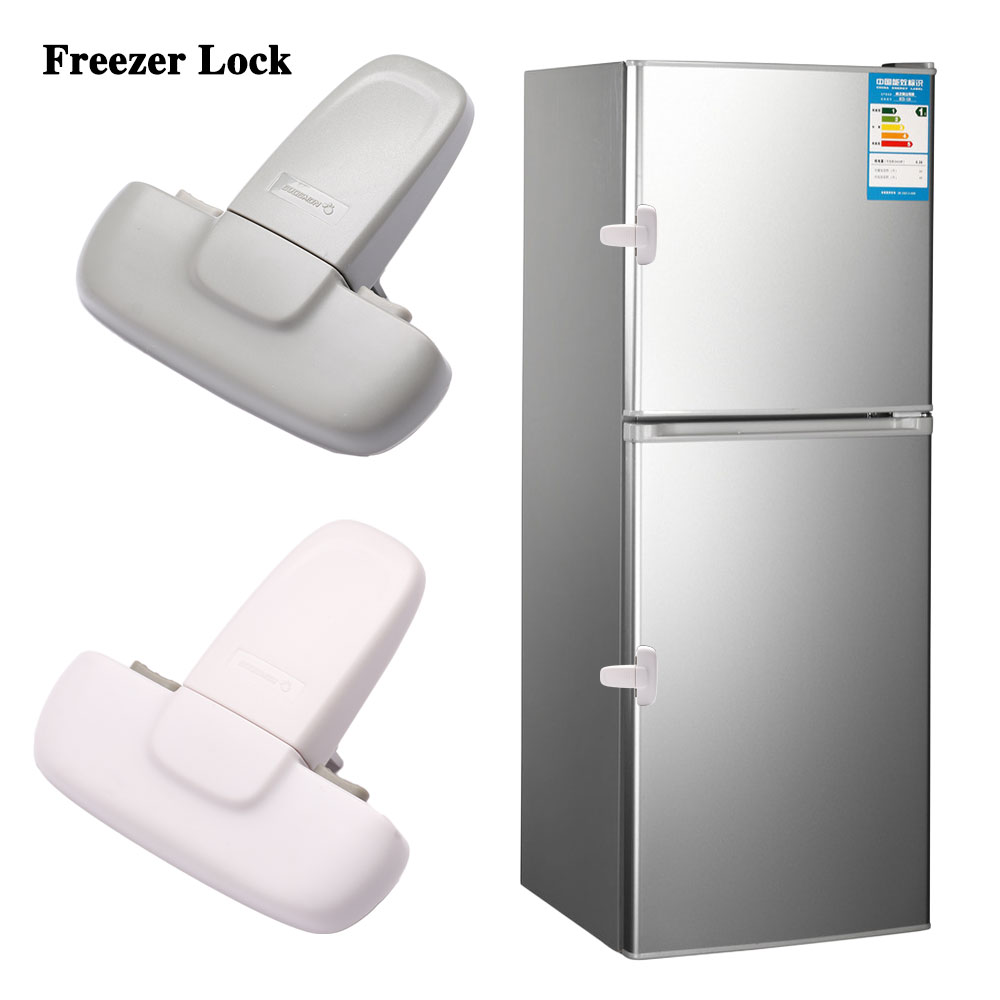 2X Creative  Fridge Freezer Door Lock Latch Catch For Kids Child Baby SafetRSDE 