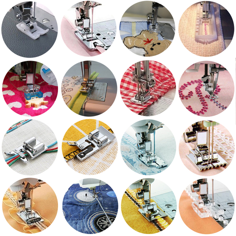 New Hot 36styles Domestic Sewing Machine Accessories Presser Foot Feet Kit Set Hem Foot Spare Parts For Brother Singer Janome ► Photo 1/6