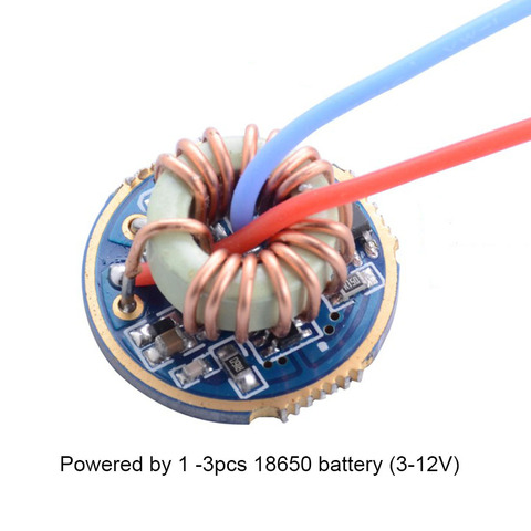 22mm/26mm 3V - 12V 2.9A Flashlight Universal Constant Current Driver Board Electric Circuit Board for XML T6 U2 L2 XPL LED Torch ► Photo 1/6