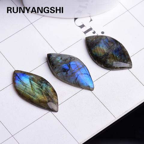 1PC Top Natural Labradorite Crystal Moonstone Rough Polished  Pendant Collectables Colorful Shine Stone Decor ► Photo 1/6