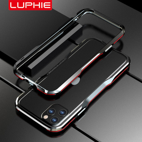 Luphie Metal Bumper for iPhone 12 Pro Max 11 Case SE Aluminium Frame Protective Cover for iPhone X Xs MAX Xr 7 8 Plus Bumper ► Photo 1/6