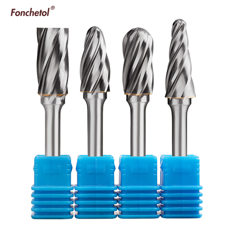 1Pcs,6mm shank diameter solid carbide,Model A C D E F N,Wide tooth Rotary tungsten steel cylindrical grinding tool,metal ► Photo 1/1