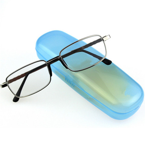 Men Women Reading Glasses Spectacles Square Metal Frame Integrated Nose Pad Presbyopia Eyeglass 036 ► Photo 1/3