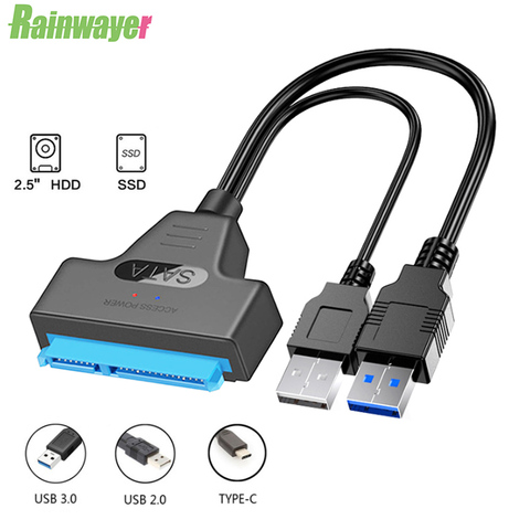 SATA to USB Cable,USB 3.0 Type-A to SATA Cable for 2.5 Hard Disk Driver SSD