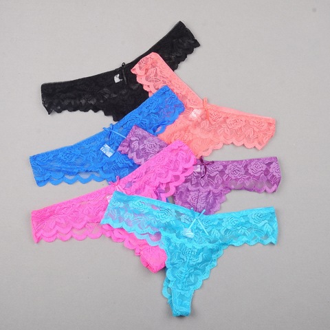 Sexy Ladies Cotton Mesh Transparent Panties Thongs String lingerie Fashion Low-Rise Women Underwear Seamless Briefs 1pcs yq03 ► Photo 1/5