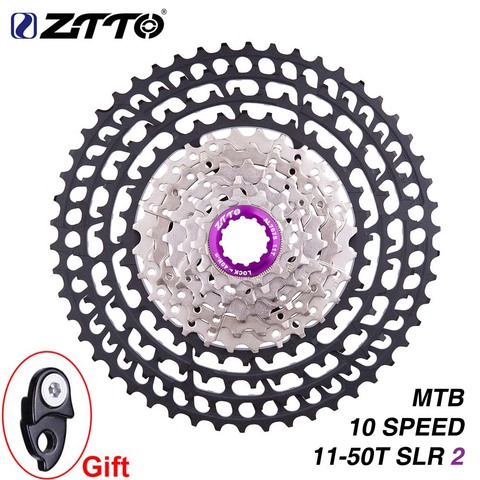 ZTTO 10 Speed 11-50T MTB Bicycle Cassette Wide Ratio Ultralight 10Speed Freewheel Mountain Bike Sprocket Parts for m6000 7000 ► Photo 1/6