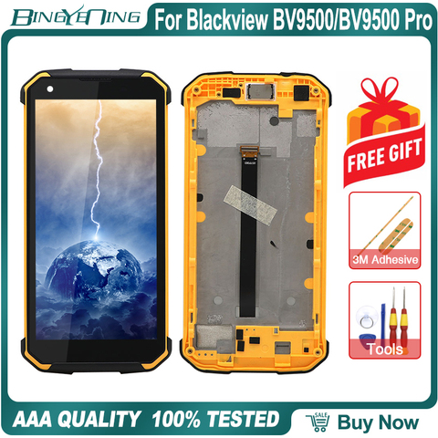 BingYeNing New Original For Blackview BV9500/BV9500 Pro Android 8.1Touch Screen+LCD Display+Frame Assembly Replacement 5.7 inch ► Photo 1/4