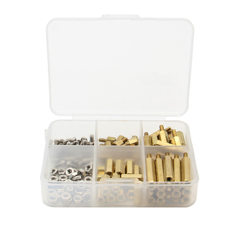 Raspberry Pi 120Pcs M2.5 Series Hex Brass Spacers Standoffs+Nuts+Screws Kit Accessories for Raspberry Pi 4 Model B/3B+/3B/2B/B+ ► Photo 1/4