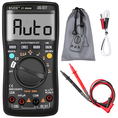 BSIDE ZT300AB Multimeter Auto/Manual Range Digital Universal Meter 6000 Counts True RMS Smart AC/DC Voltage Current Meter ► Photo 1/6