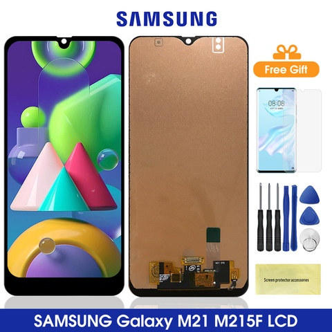 Lcd For Samsung Galaxy M21 M215 Lcd Display Touch Screen Digitizer Assesmbly For Samsung M215  M215F M215F/DS Lcd ► Photo 1/5
