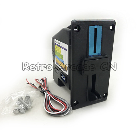 CL LED Logo Multi Coin Acceptor Electronic Roll Down Coin Selector Mechanism Vending Machine Mech for Arcade Game cabinet ► Photo 1/6